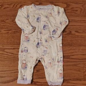 Magnetic Me Pink Magical Owl Print Footie Pajama Sleeper